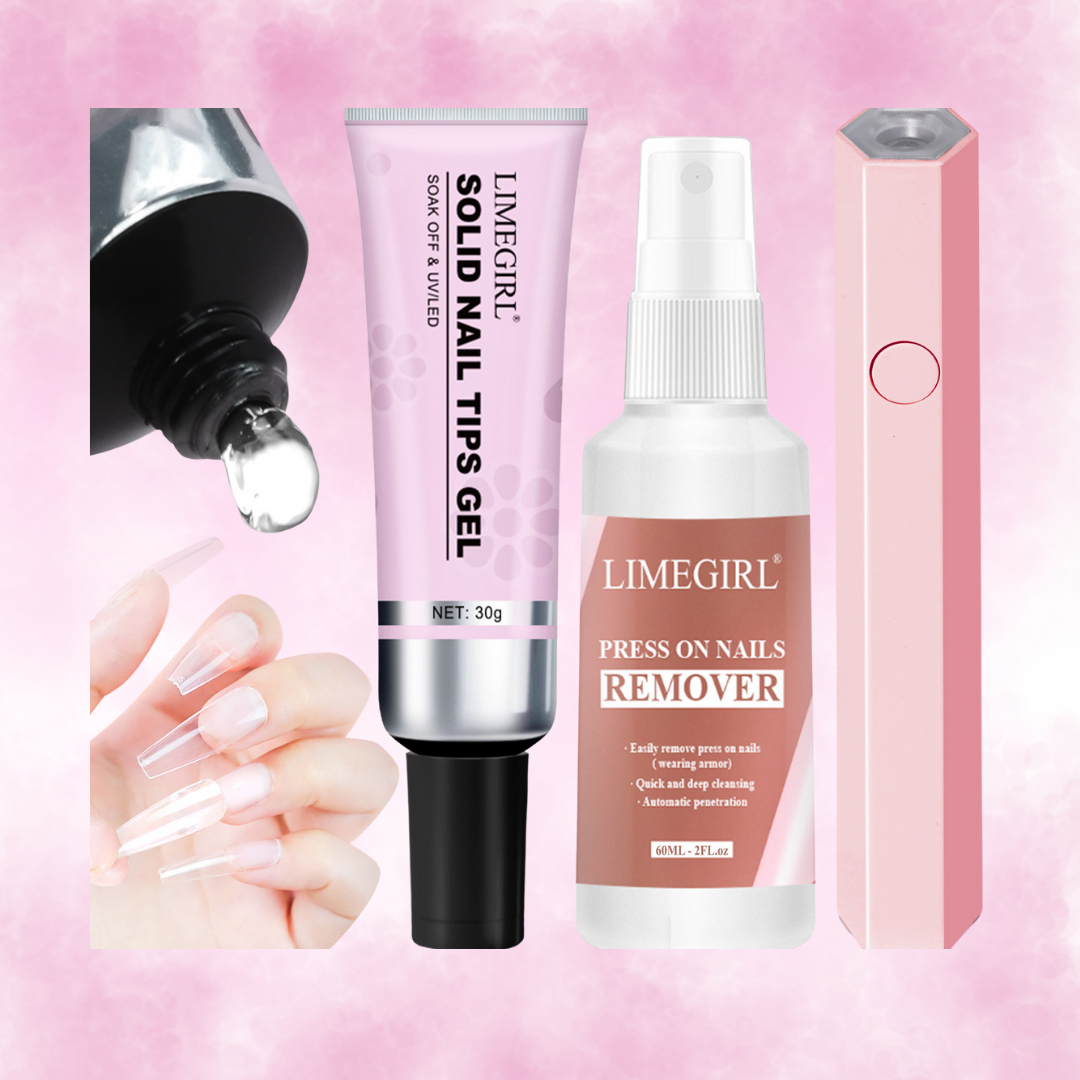 Solid Nail Glue 3-in-1 Set
