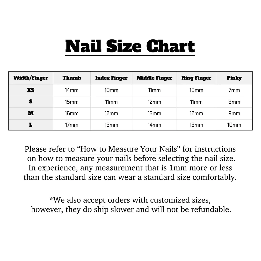 Flame-Handmade Press On Nails
