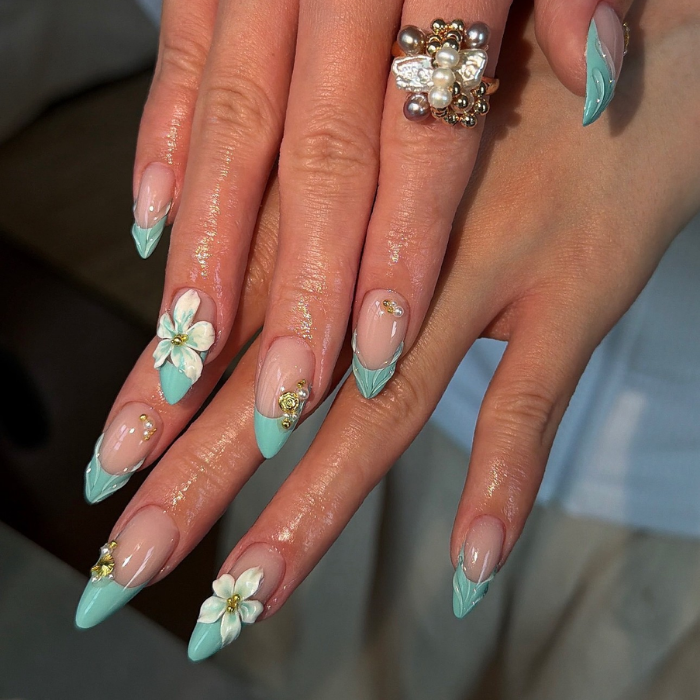 Turquoise Floral